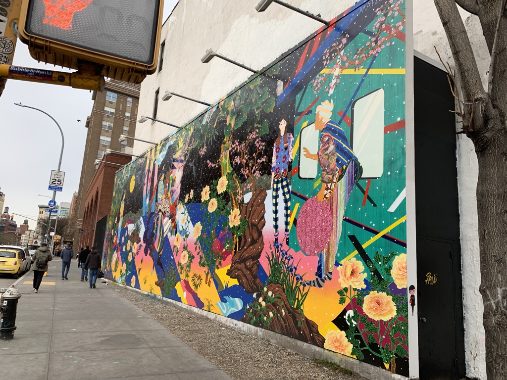 松山智一さんの壁画