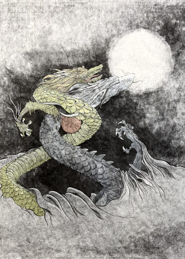 双龍図 双龍図